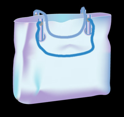 Blue Bag 2 - Graphic Design with Adobe Illustrator