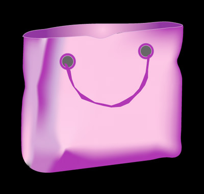 Purple Bag 1 - Graphic Design with Adobe Illustrator