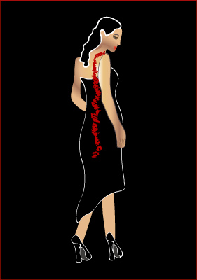 Black Dress - Graphic Design with Adobe Illustrator