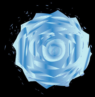 Blue Rose - Graphic Design with Adobe Illustrator