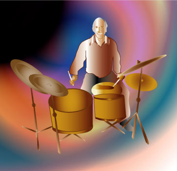 Drummer - Graphic Design with Adobe Illustrator