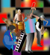 Jazz Band - Graphic with Adobe Illustrator