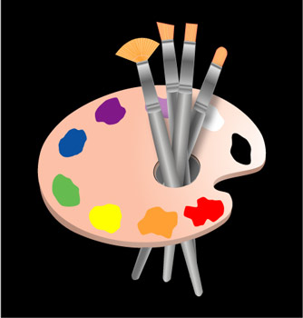 Palete and Brushes - Graphic Design with Adobe Illustrator