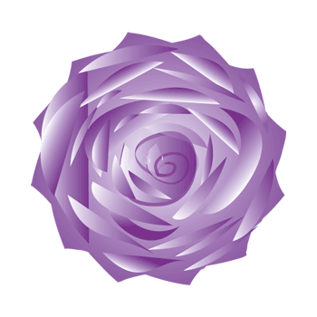 Purple Rose - Graphic Design with Adobe Illustrator