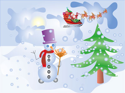 Snowman - Graphic Design with Adobe Illustrator
