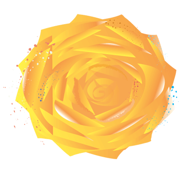 Yellow Rose Version 2- Graphic Design with Adobe Illustrator