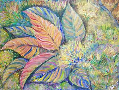 Autumn Leaves - Acrylic Painting