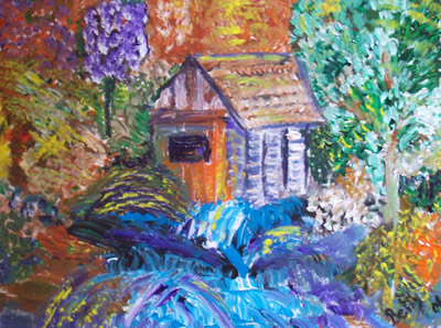 Cottage 2008 - Acrylic Painting