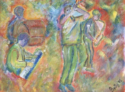 Jazz Players - Acrylic Painting